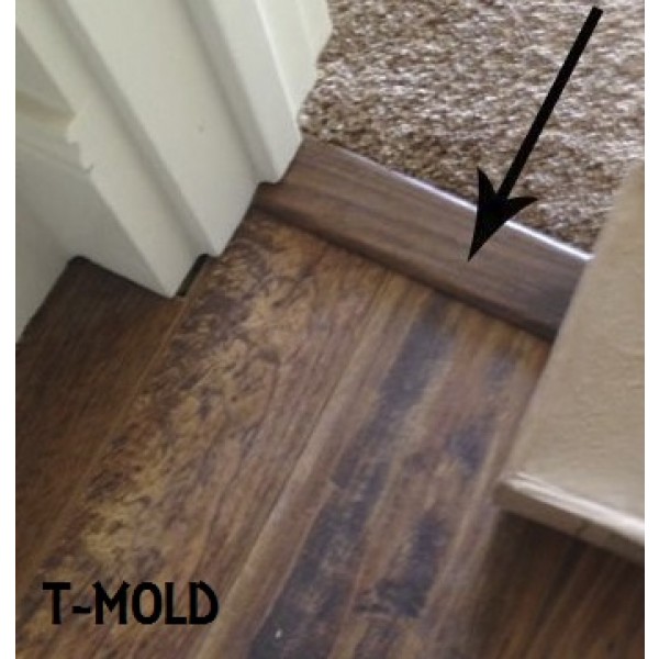 Matching Laminate T Molding 8, How To Use T Molding For Laminate Flooring